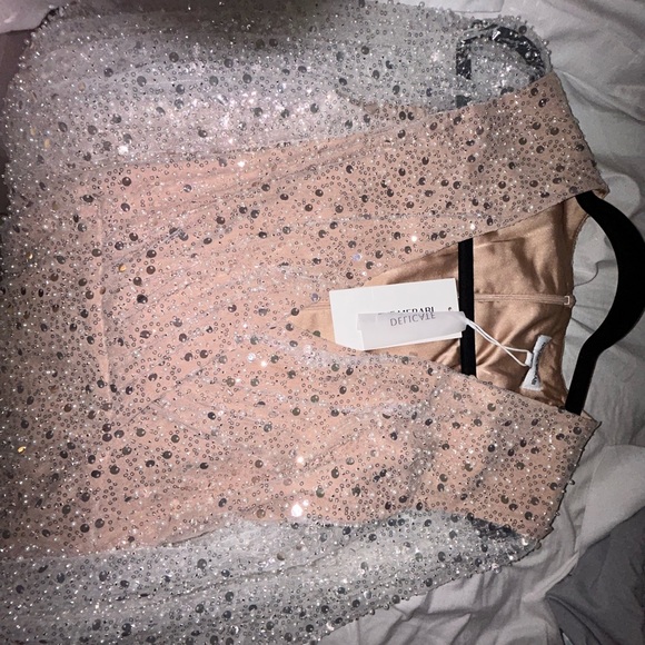 BRAND NEW NWT NADINE MERABI MAYA WHITE DRESS - Picture 16 of 17